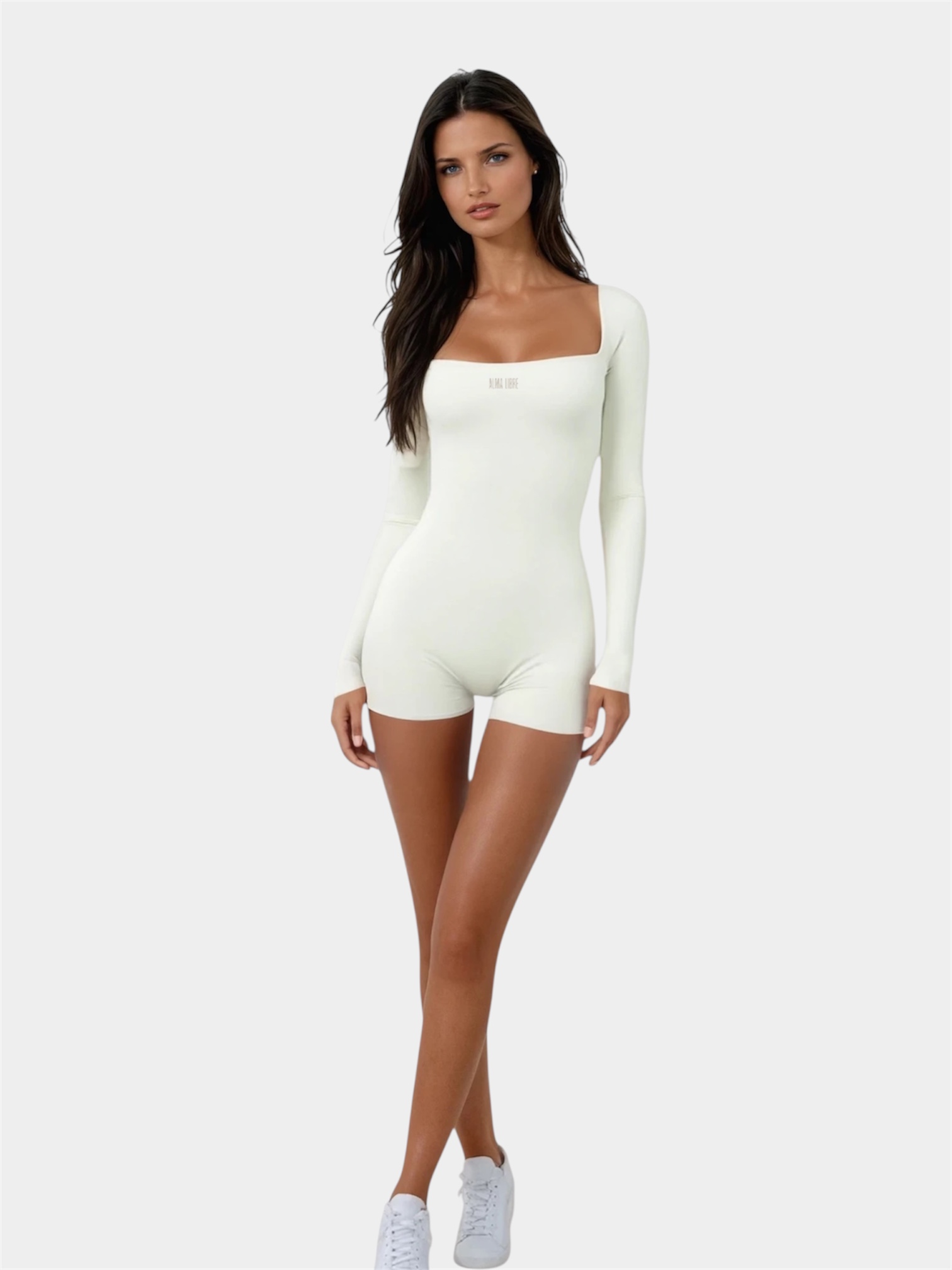 Photoroom_20251117_162500 "OldMoney" Longsleeve Mini Shorts Vanilla Jumpsuit